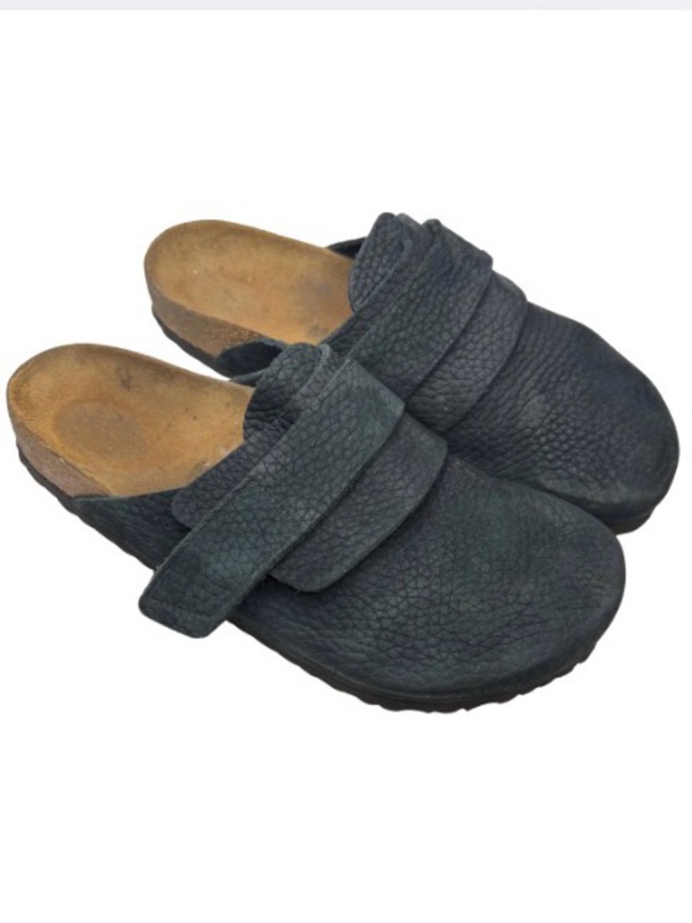 Birkenstock Men's Nagoya Black Leather Mule Clogs | 46